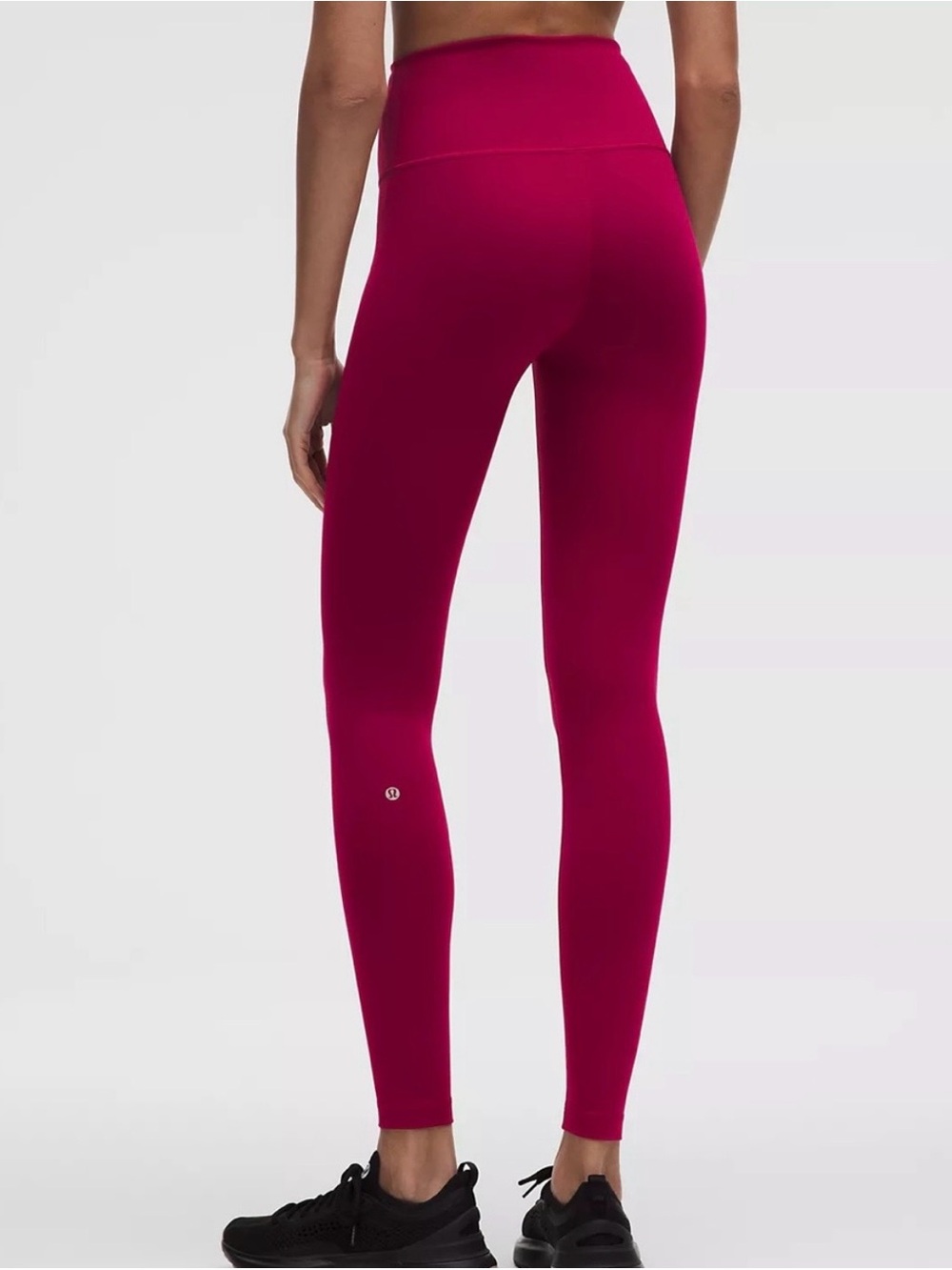 Lululemon High Rise Wunder Train Tight 25”Inseam in Berry Rumble | Size 4